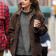 Illustration for article titled womens Mid Length Brown Wool Blend Keri Russell NYC Fashion Coat – 2019 New Winter Arrival at Celebs In-Style!